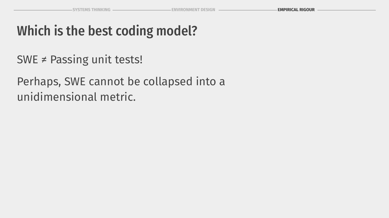 SWE plus passing unit tests