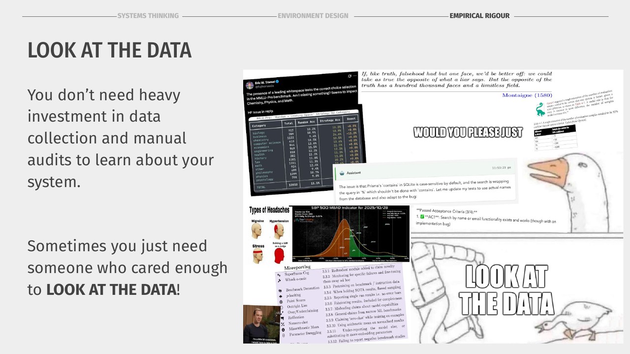 Look at the data