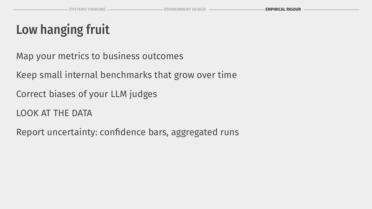 Low hanging fruit